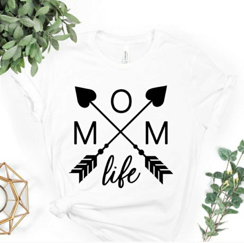 Mom Life White Tshirt